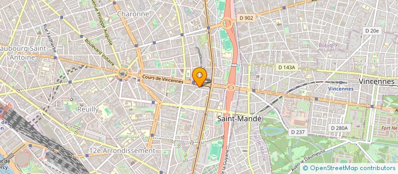 localisation de l'entreprise MADAME COLETTE VAYER à PARIS