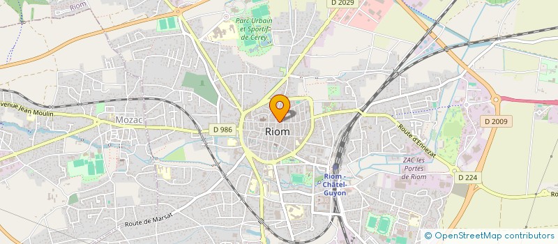 localisation de l'entreprise MADAME COLETTE VIVIER  RIOM