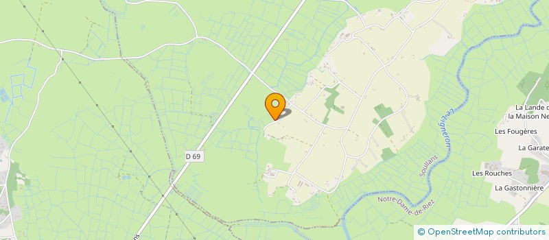 localisation de l'entreprise MADAME COLETTE VRIGNAUD  SOULLANS