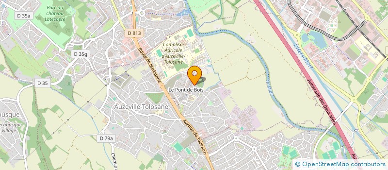 localisation de l'entreprise MADAME COLINE BERDOU  AUZEVILLE-TOLOSANE