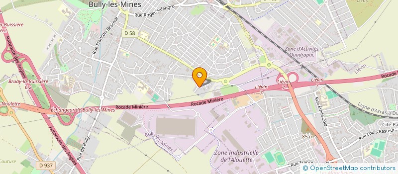 localisation de l'entreprise MADAME COLINE BILLET à BULLY-LES-MINES