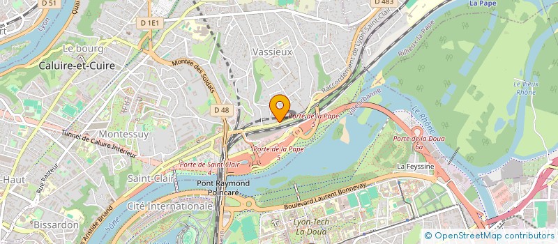 localisation de l'entreprise MADAME COLINE BORGA  CALUIRE-ET-CUIRE