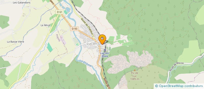 localisation de l'entreprise MADAME COLINE BOUCHIER  LUC-EN-DIOIS