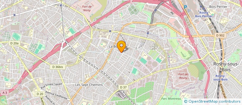 localisation de l'entreprise MADAME COLINE BOUILLET  MONTREUIL