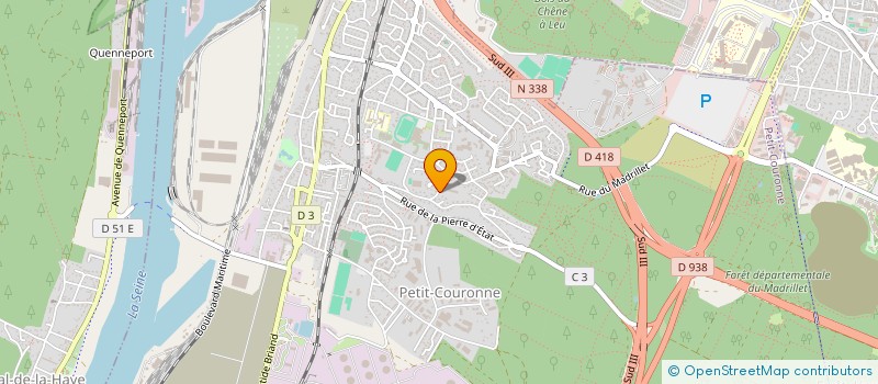 localisation de l'entreprise MADAME COLINE BREQUIGNY  PETIT-COURONNE