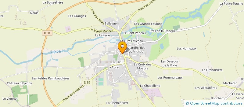 localisation de l'entreprise MADAME COLINE BRUNET à LIGUEIL