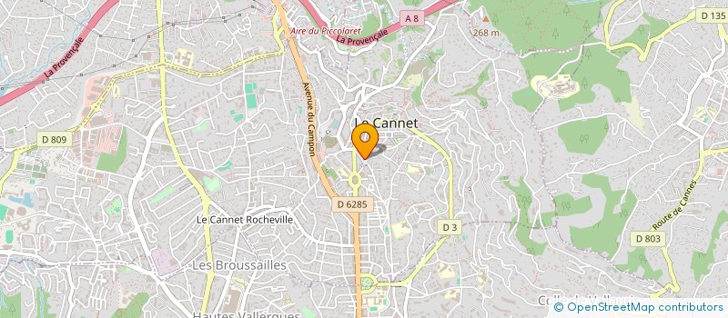 localisation de l'entreprise MADAME COLINE BUSTONE à LE CANNET
