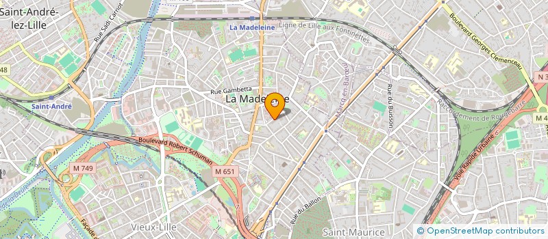 localisation de l'entreprise MADAME COLINE CALLEWAERT à LA MADELEINE