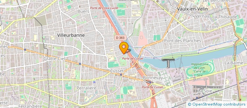 localisation de l'entreprise MADAME COLINE CHABOUD  VILLEURBANNE