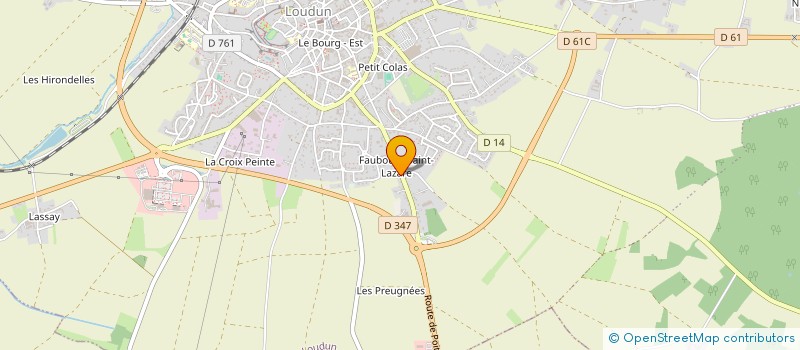 localisation de l'entreprise MADAME COLINE CHAPUIS à LOUDUN