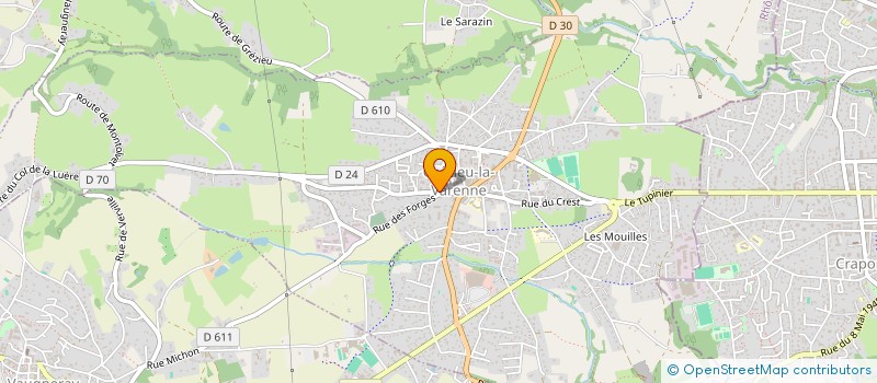 localisation de l'entreprise MADAME COLINE CHAVET  SAINT-SYMPHORIEN-SUR-COISE