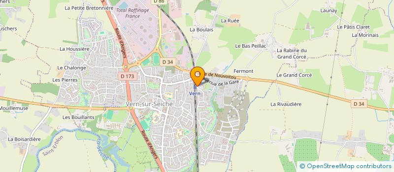 localisation de l'entreprise MADAME COLINE CHEVALIER  VERN-SUR-SEICHE