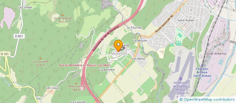 localisation de l'entreprise MADAME COLINE DE FREYMAN  MONTFORT