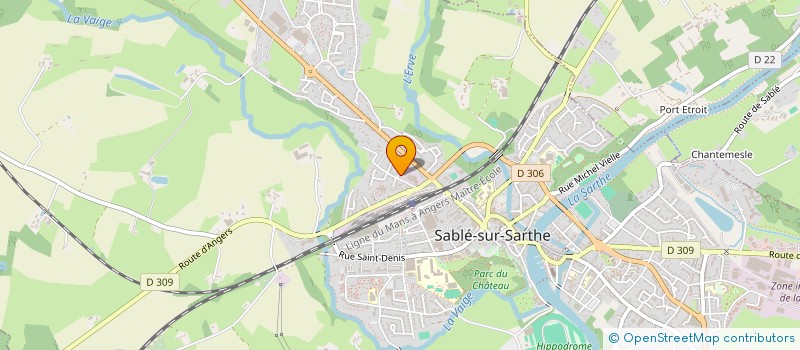 localisation de l'entreprise MADAME COLINE DEFLESSELLES  SABLE-SUR-SARTHE