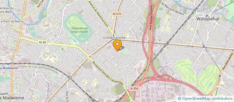 localisation de l'entreprise MADAME COLINE DETANT à MARCQ-EN-BARŒUL