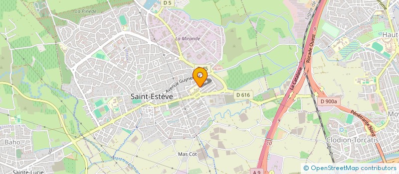 localisation de l'entreprise MADAME COLINE FABRIS  SAINT-ESTEVE