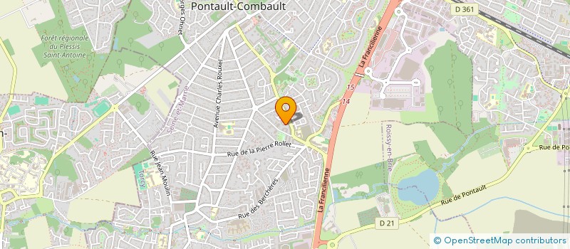 localisation de l'entreprise MADAME COLINE FERET à PONTAULT-COMBAULT