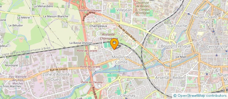 localisation de l'entreprise MADAME COLINE FORTIN  RENNES