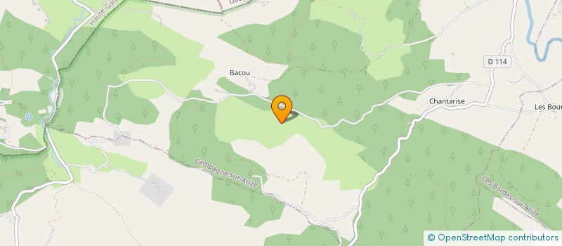 localisation de l'entreprise MADAME COLINE GAUTRIN à CAMPAGNE-SUR-ARIZE