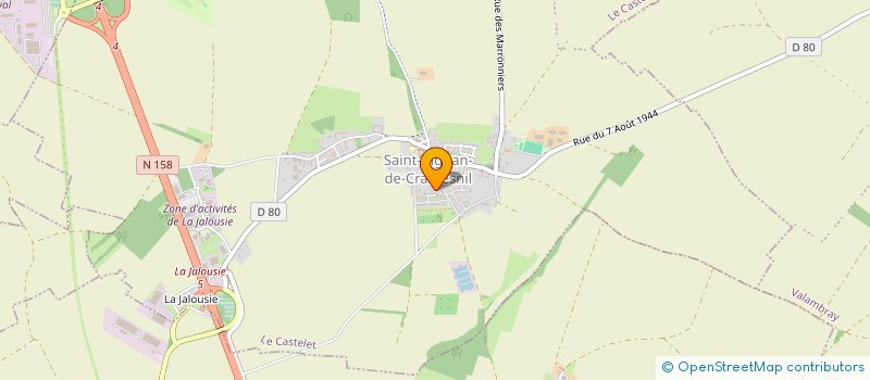 localisation de l'entreprise MADAME COLINE GILLET à LE CASTELET