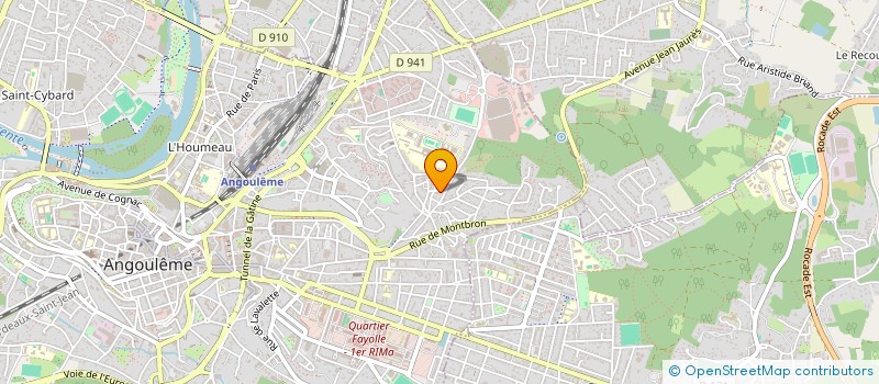 localisation de l'entreprise MADAME COLINE GUERIN à ANGOULEME