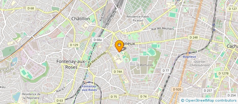 localisation de l'entreprise MADAME COLINE GUILLET à BAGNEUX
