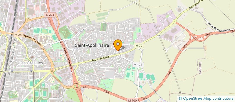localisation de l'entreprise MADAME COLINE HUET  SAINT-APOLLINAIRE