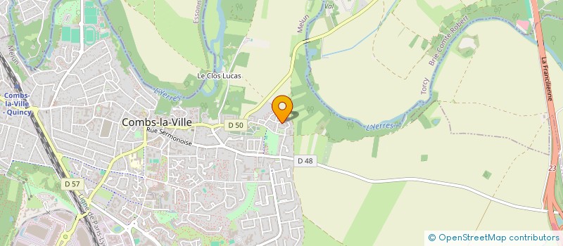 localisation de l'entreprise MADAME COLINE KLEIN  COMBS-LA-VILLE