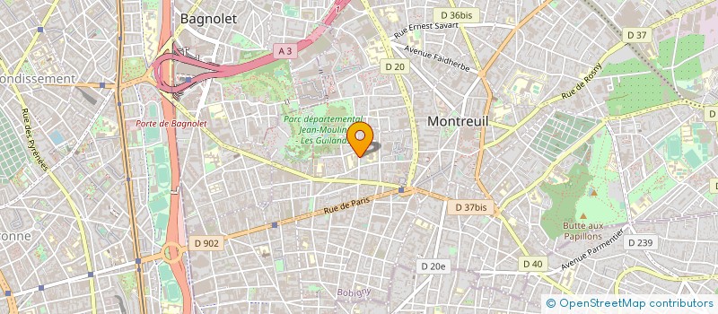 localisation de l'entreprise MADAME COLINE LABOUSSET à MONTREUIL