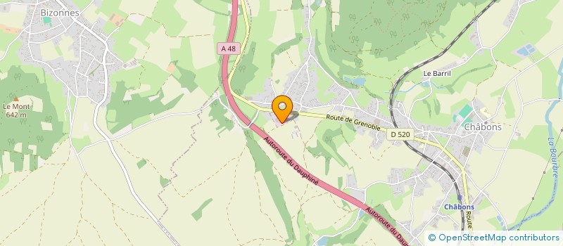 localisation de l'entreprise MADAME COLINE LECUYER  CHABONS