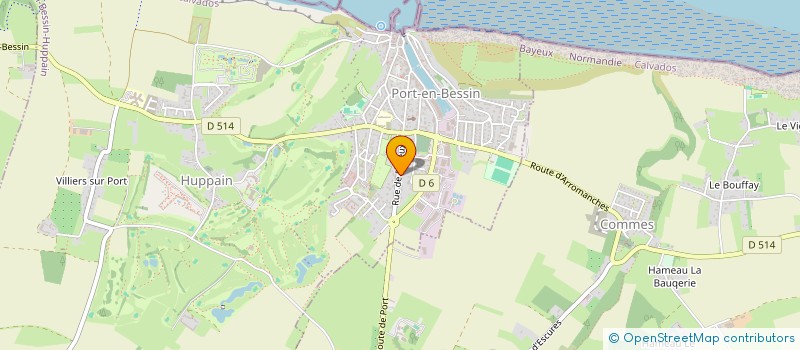 localisation de l'entreprise MADAME COLINE MARIE  PORT-EN-BESSIN-HUPPAIN