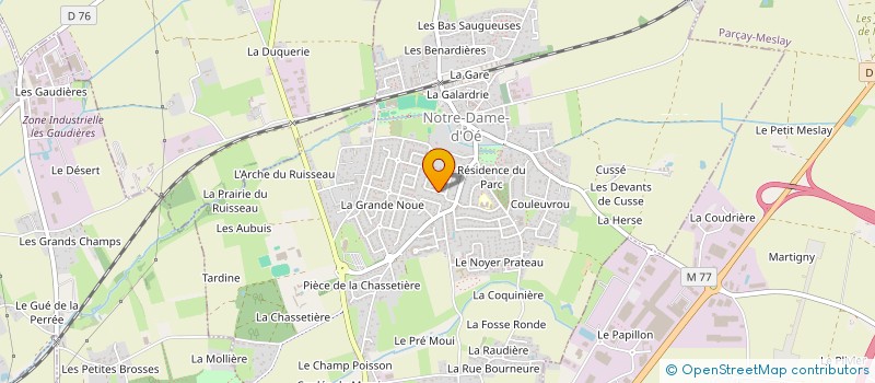 localisation de l'entreprise MADAME COLINE MAUREY  NOTRE-DAME-D'OE