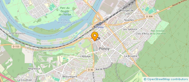 localisation de l'entreprise MADAME COLINE MAZET  POISSY