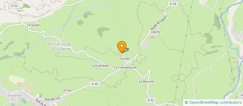 localisation de l'entreprise MADAME COLINE MERCKEL à TEISSIERES-DE-CORNET
