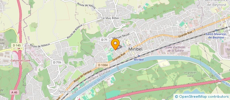 localisation de l'entreprise MADAME COLINE MICHALLET à MIRIBEL
