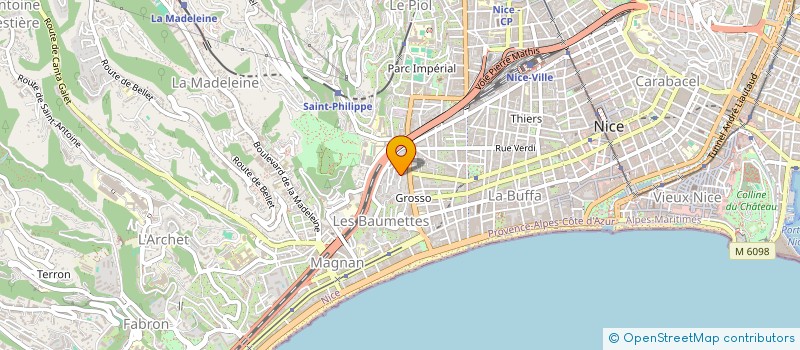 localisation de l'entreprise MADAME COLINE MONNIER à NICE