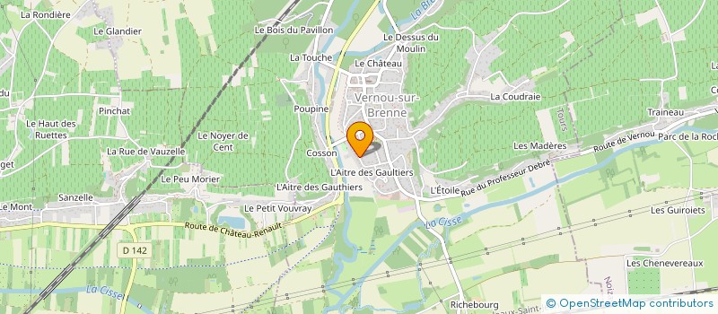 localisation de l'entreprise MADAME COLINE MOREAU  VERNOU-SUR-BRENNE