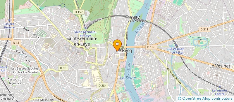 localisation de l'entreprise MADAME COLINE MOUCHE  LE PECQ