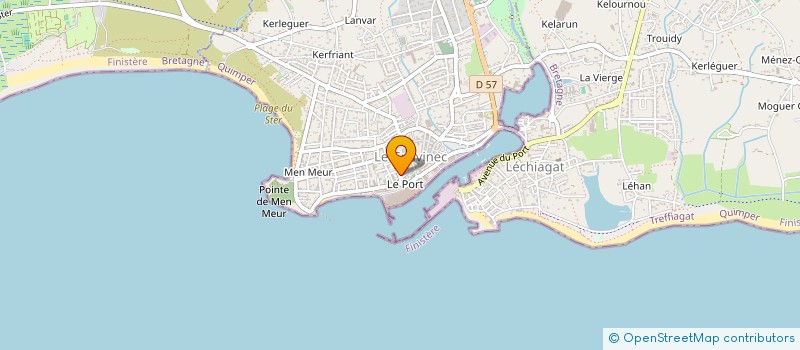 localisation de l'entreprise MADAME COLINE MOY  GUILVINEC