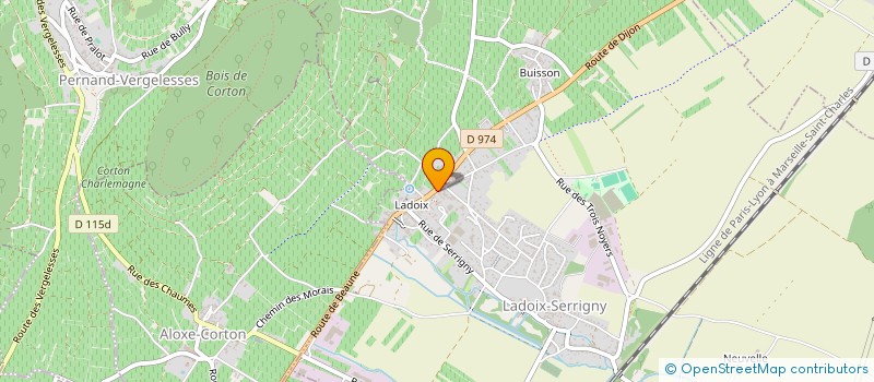 localisation de l'entreprise MADAME COLINE MULLIER  LADOIX-SERRIGNY