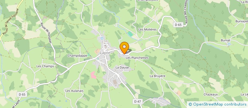 localisation de l'entreprise MADAME COLINE PABIOU à LAPTE