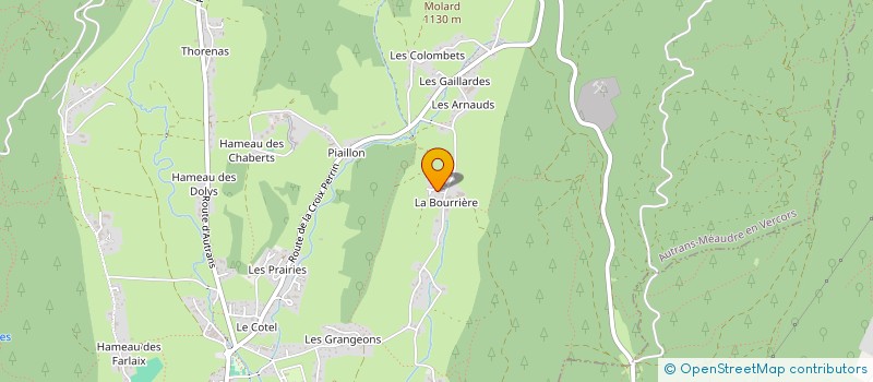 localisation de l'entreprise MADAME COLINE PASTEUR  AUTRANS-MEAUDRE EN VERCORS