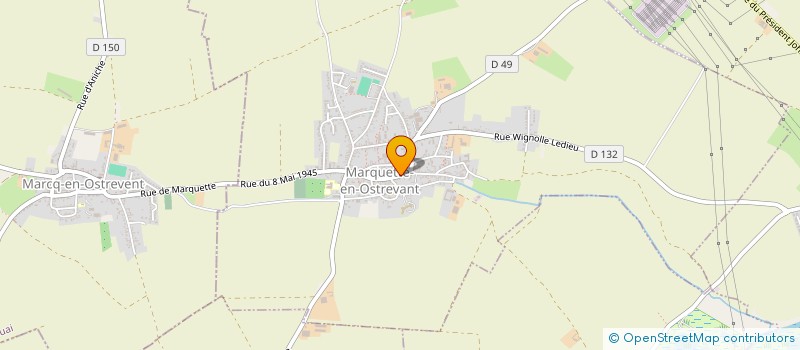 localisation de l'entreprise MADAME COLINE PAVAUT  MARQUETTE-EN-OSTREVANT