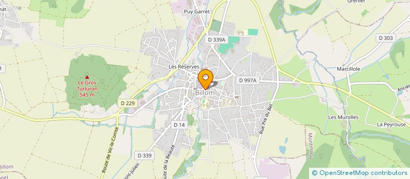 localisation de l'entreprise MADAME COLINE PEIGNELIN  BILLOM