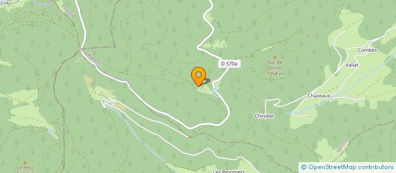 localisation de l'entreprise MADAME COLINE PEROTTI  SAINT-JULIEN-VOCANCE