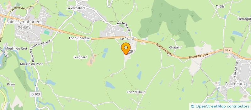 localisation de l'entreprise MADAME COLINE PIVOT  SAINT-SYMPHORIEN-DE-LAY