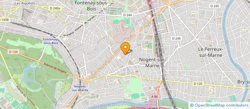 localisation de l'entreprise MADAME COLINE POUGET  NOGENT-SUR-MARNE