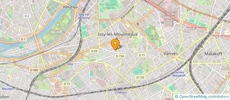 localisation de l'entreprise MADAME COLINE RODRIGUEZ CRIADO  ISSY-LES-MOULINEAUX