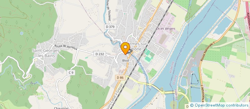 localisation de l'entreprise MADAME COLINE ROSE  SAINT-GEORGES-LES-BAINS