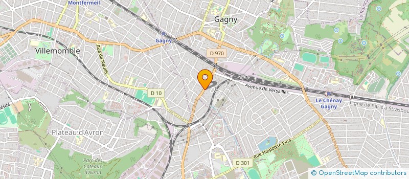 localisation de l'entreprise MADAME COLINE ROUGE  GAGNY